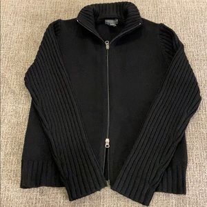 Banana Republic Stretch Heavy Knit Zip Sweater